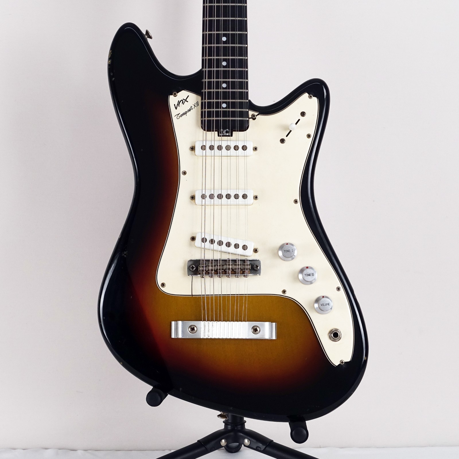 1960’s Vox Tempest XII 12 String Electric Vintage Sunburst with Original Case