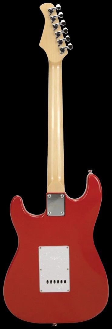 Amati Model #100STRD ST Style Electric Guitar in a Sanguine Red Finish w/bag ++