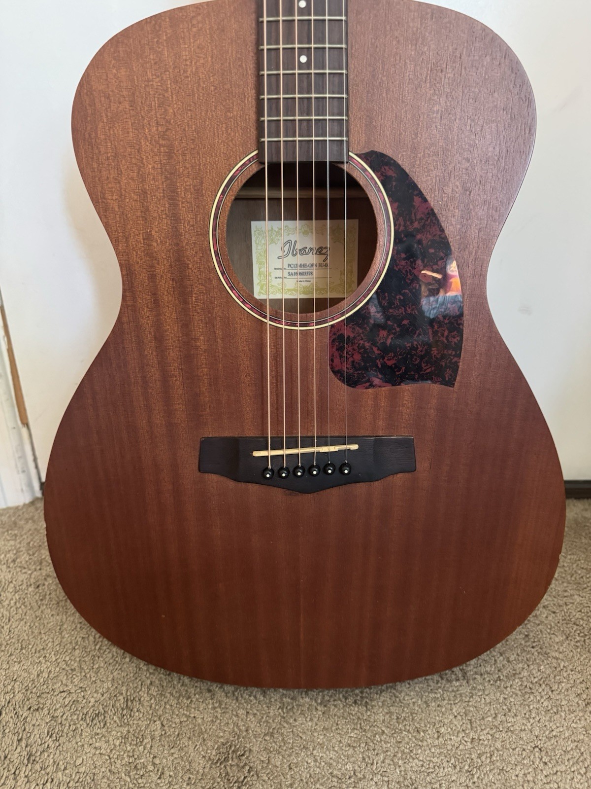 Ibanez PC12MHE OPN Acoustic Electric Guitar AEQ2T Tuned Tested w/Tuner
