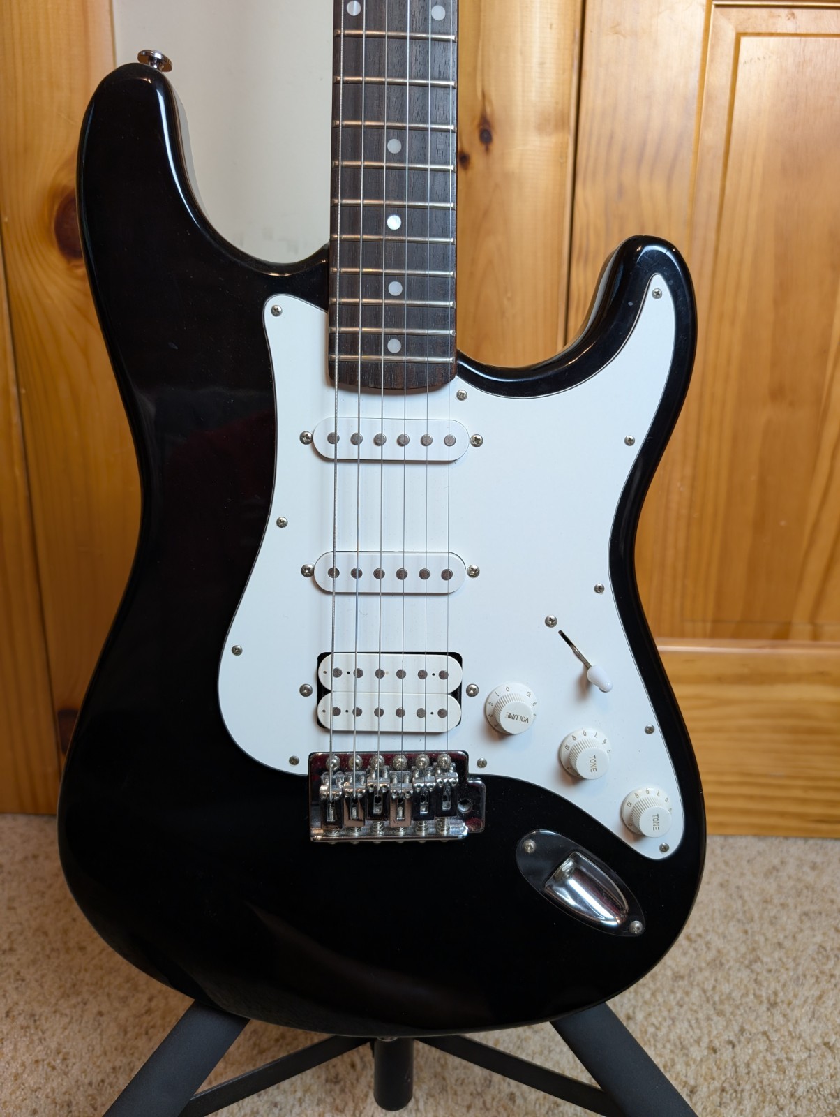 Epiphone S-210 FAT-210 (S-310) HSS Strat Style Electric Made In Korea MIK Black
