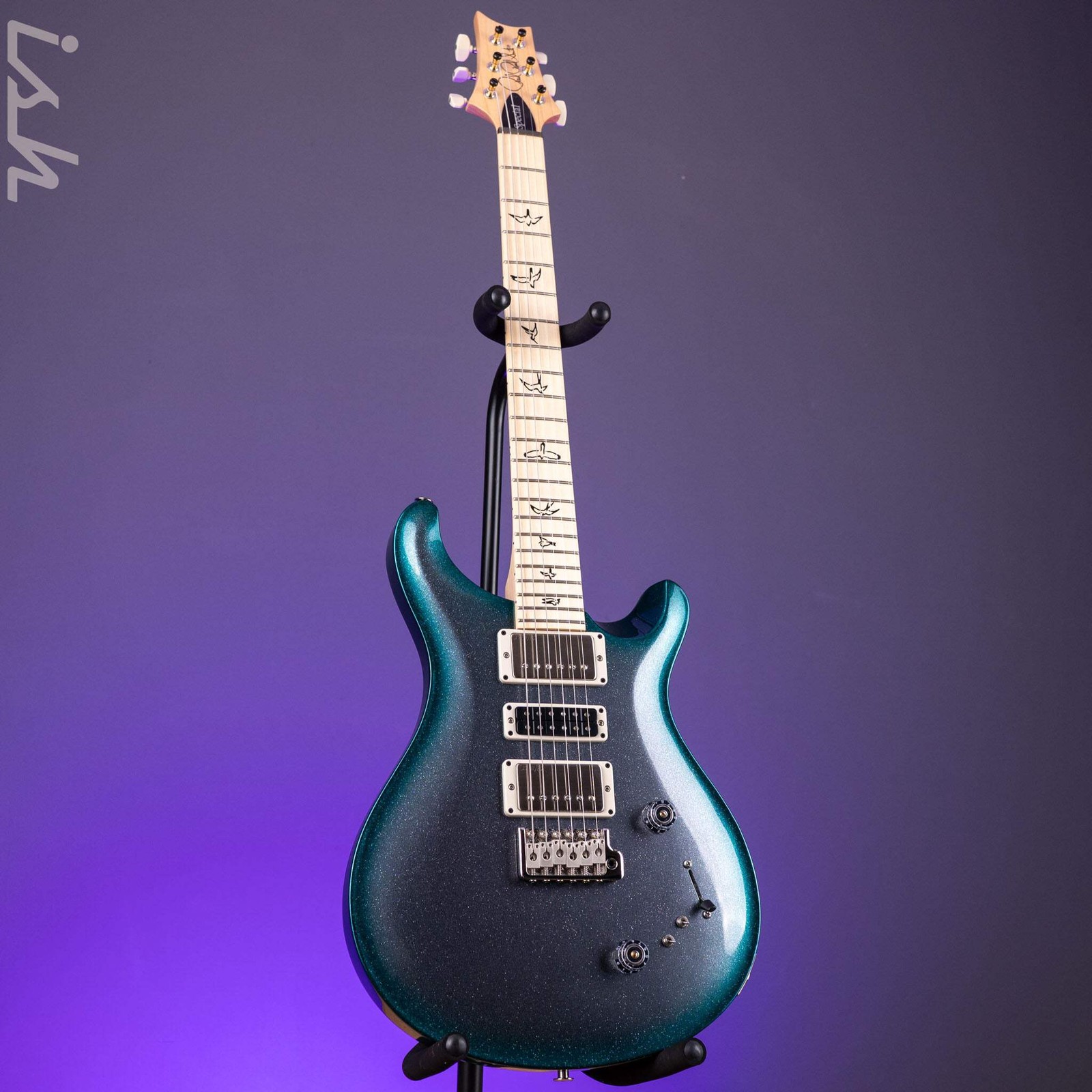 PRS Swamp Ash Special Sprayer’s Choice Silver Holoflake Green Burst