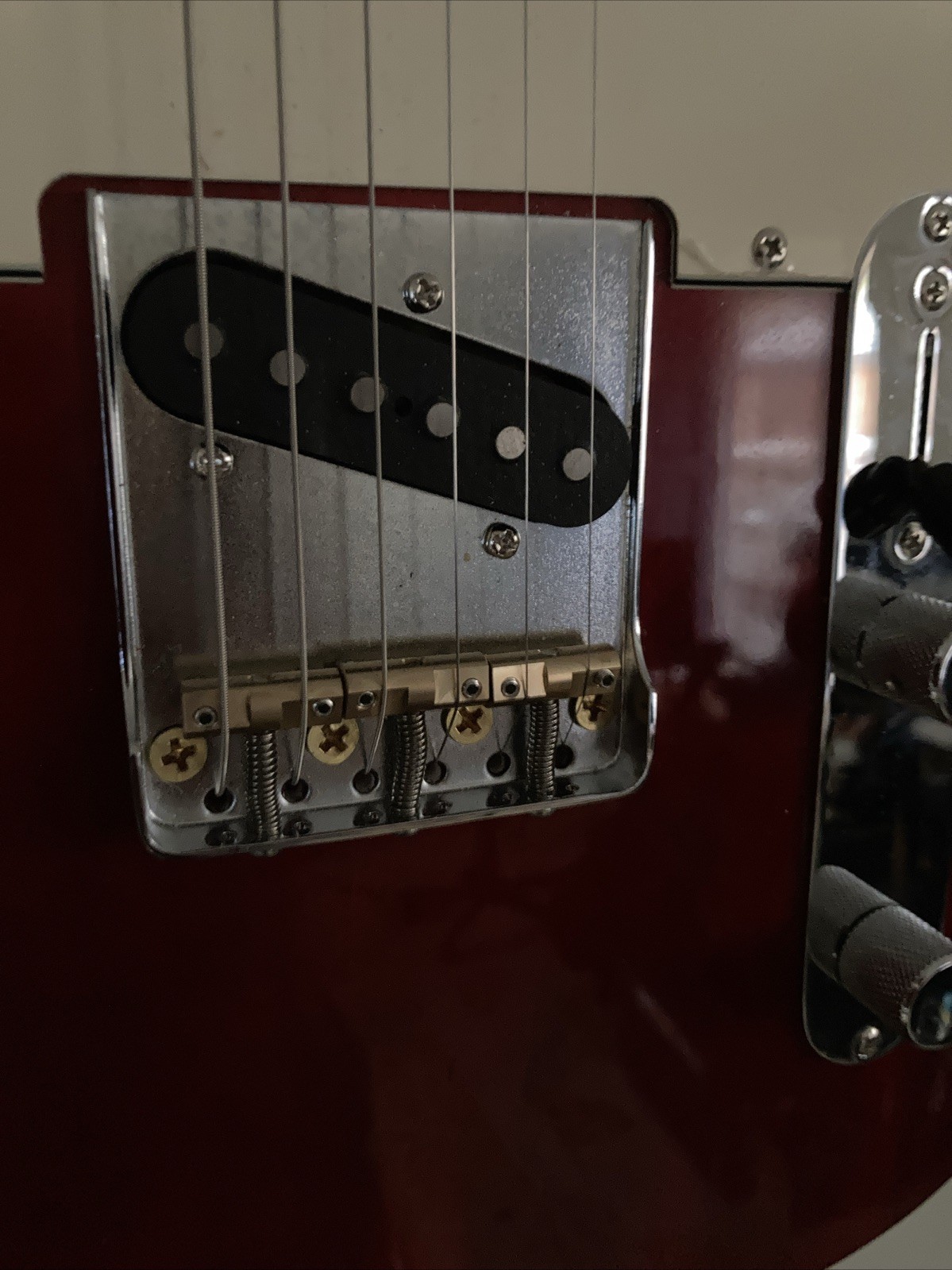 Fender Style Telecaster Partscaster. Absolutely Stunning! RED AMBROSIA MAPLE