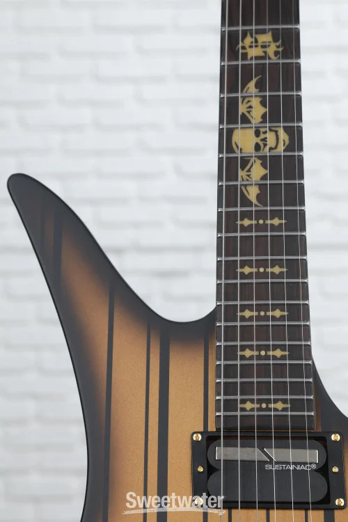 Schecter Synyster Gates Custom-S Electric Guitar – Satin Gold Burst