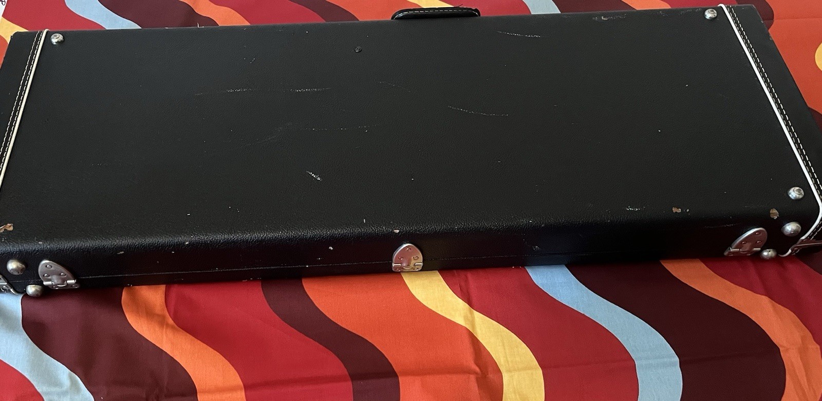 2018 Fender Player Jaguar Tidepool Guitar with 1970s Fender Orange Plush Case