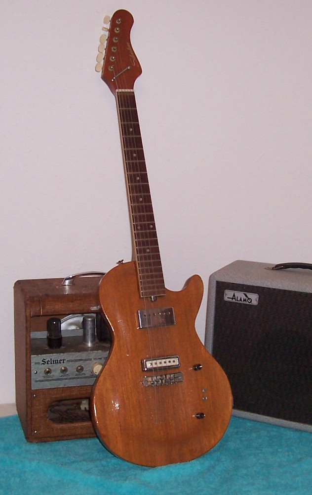 Custom made Homemade Mahogany LP Style electric guitar Silvertone bolt on neck