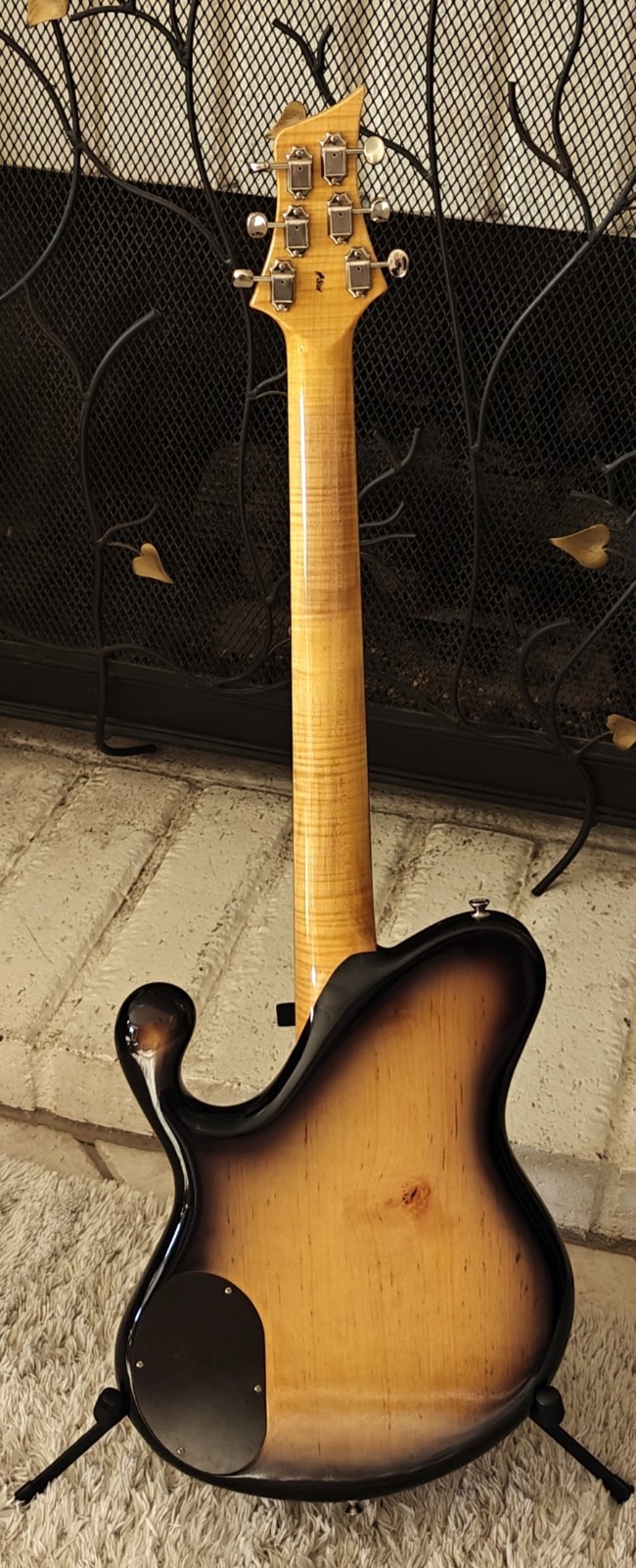 Fibenare Erotic Dalmat Single Cut Charcoal | Boutique Handmade Electric Guitar