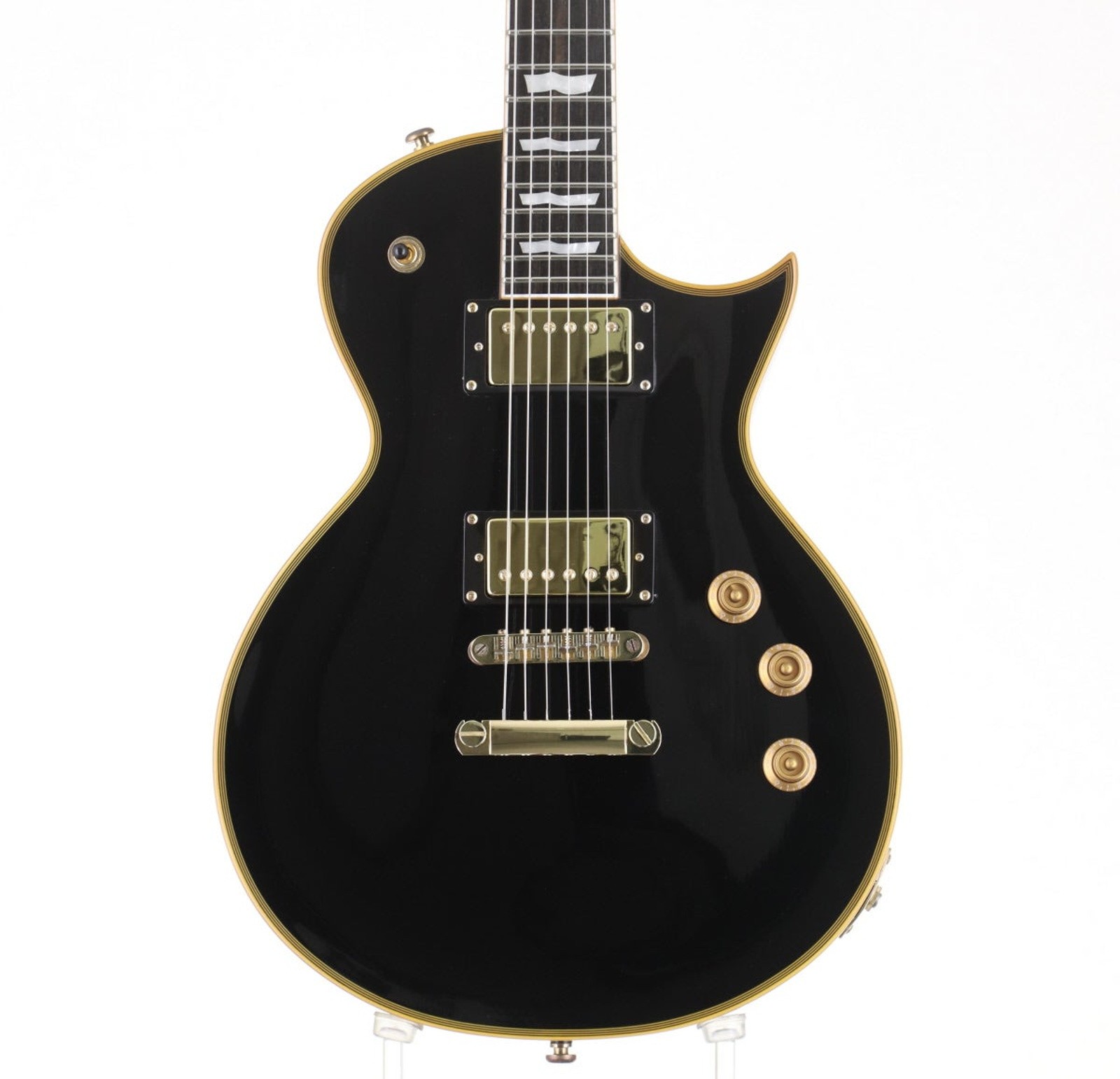 GrassRoots G-EC CTM Used Maple Top Mahogany Back Body Ebony FB Black w/Gig Case