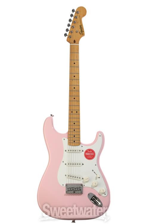 Squier Classic Vibe ’50s Stratocaster HT Electric Guitar – Shell Pink