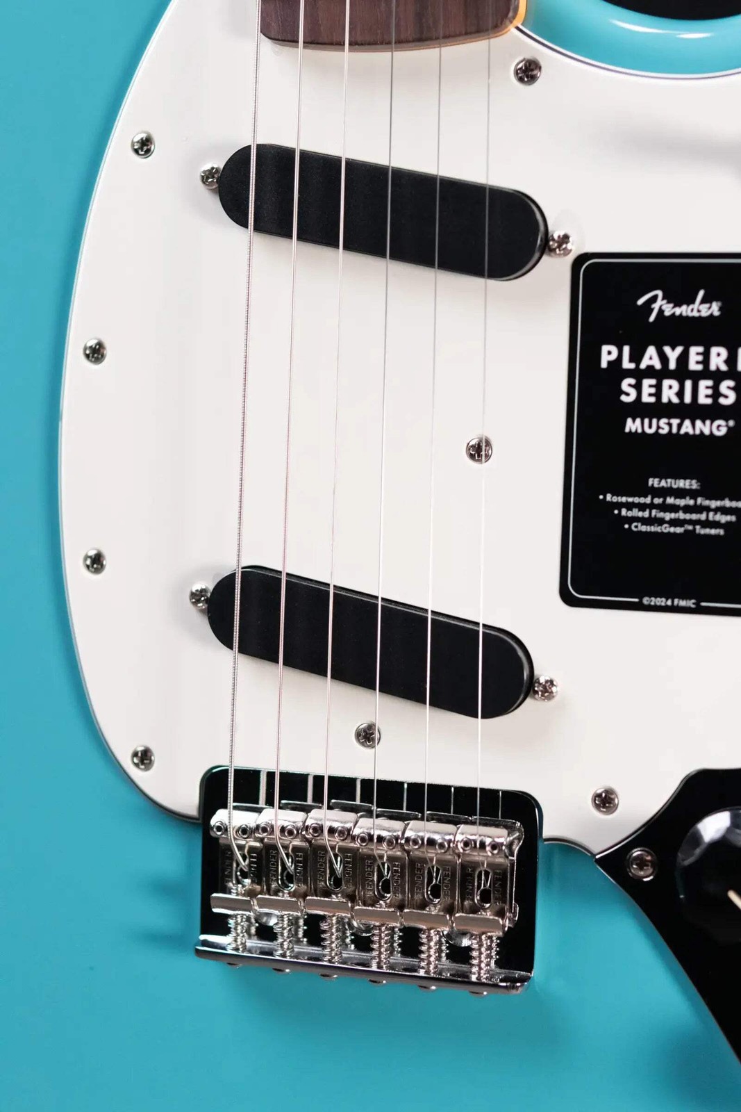Fender Player II Mustang Electric Guitar – Aquatone Blue