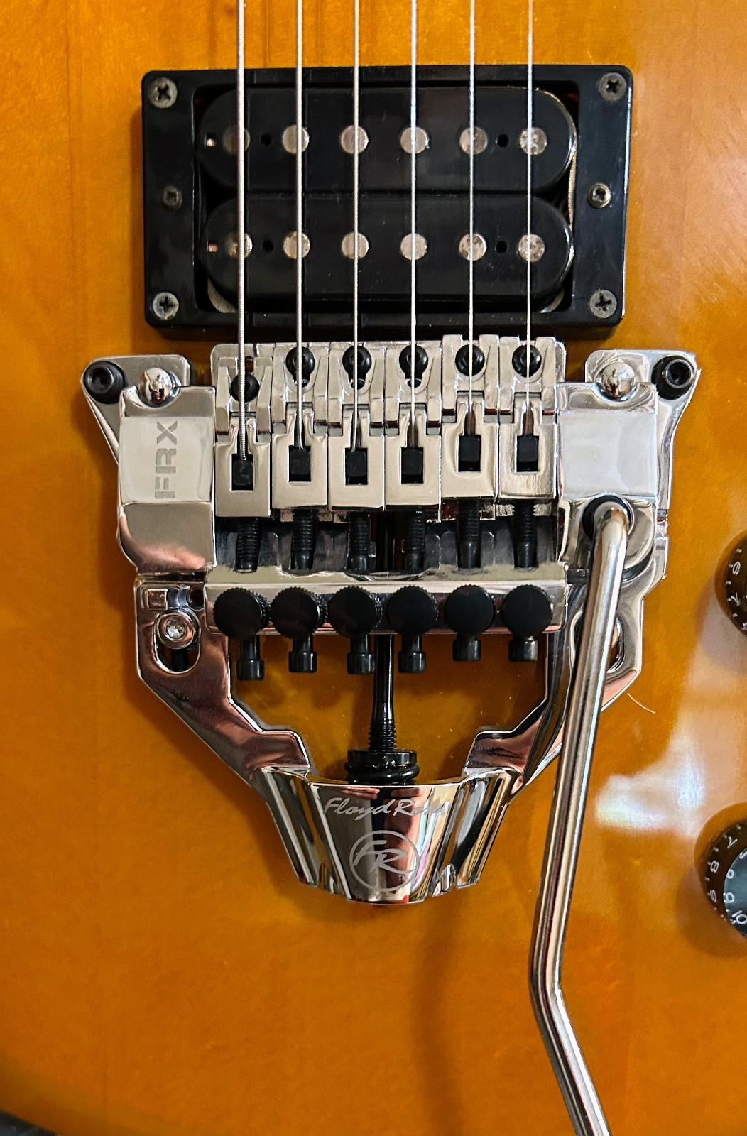 Ibanez Butterscotch GAX70 Electric Guitar with Floyd Rose FRX Tremolo Bridge