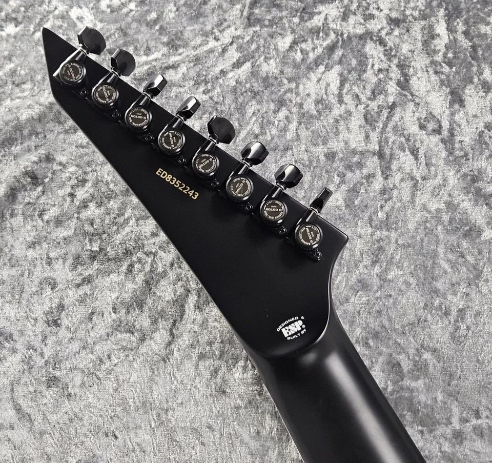 EDWARDS E-HORIZON-8 FR Black Electric Guitar
