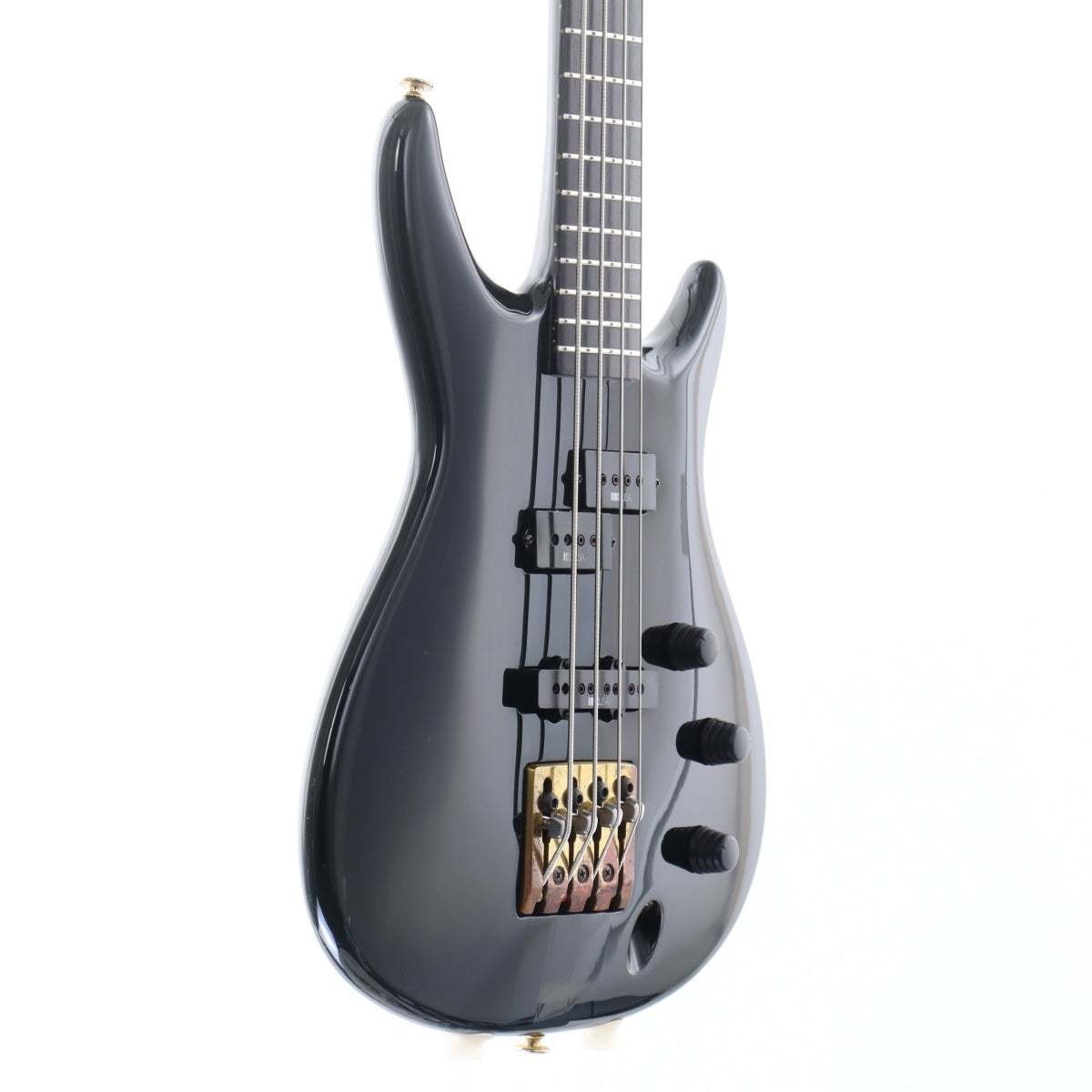 Ibanez SR924 Black 4-String Bass Guitar 1988 MIJ Neck-Thru DiMarzio Used