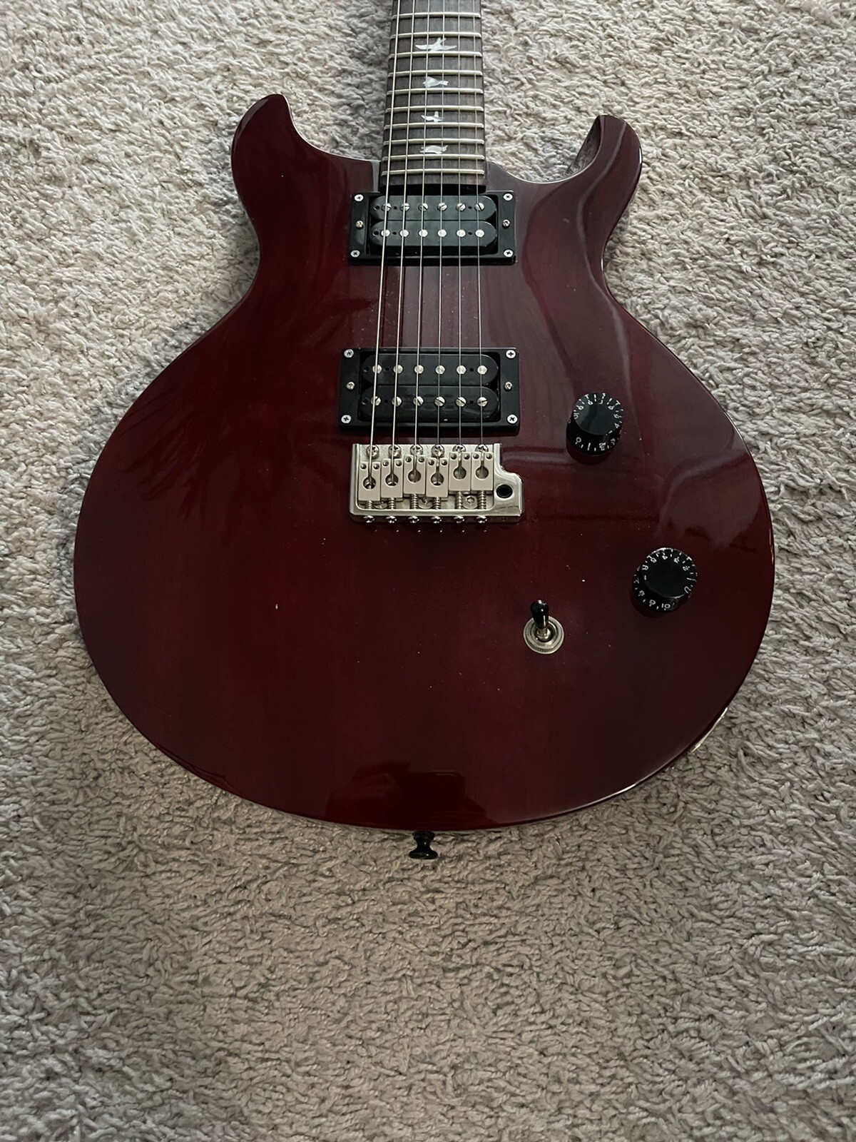 PRS SE Santana Signature 2007 HH Vintage Cherry Red Paul Reed Smith Guitar