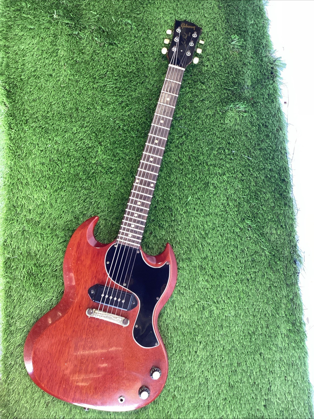 1963 Gibson Les Paul Junior Guitar With One P-90 Pickup And Case NICE