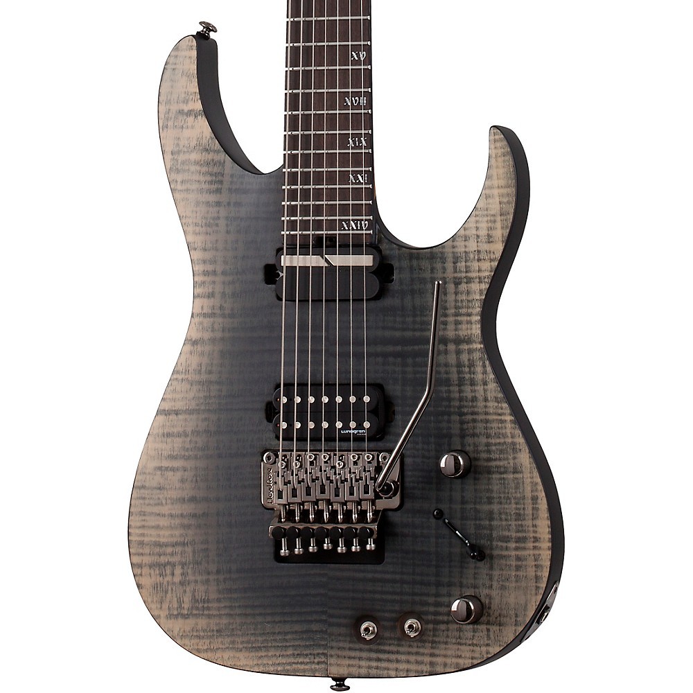 Schecter Guitar Research Banshee Mach FR S 7String Guitar FalloutBurst