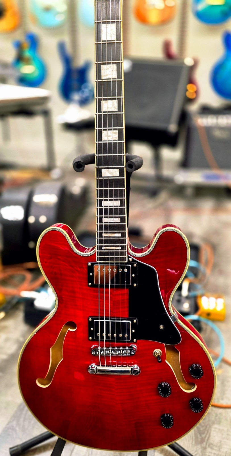 Aio wolf KSA50 2025 – Wine Red Electric Guitar Semi-Hollow Body