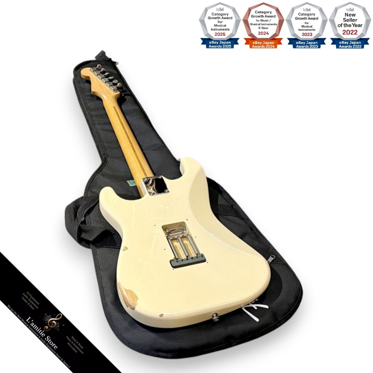 Fender Japan ST57140YM VWH Stratocaster Guitar Rare 90s Era Signature Yngwie Ma