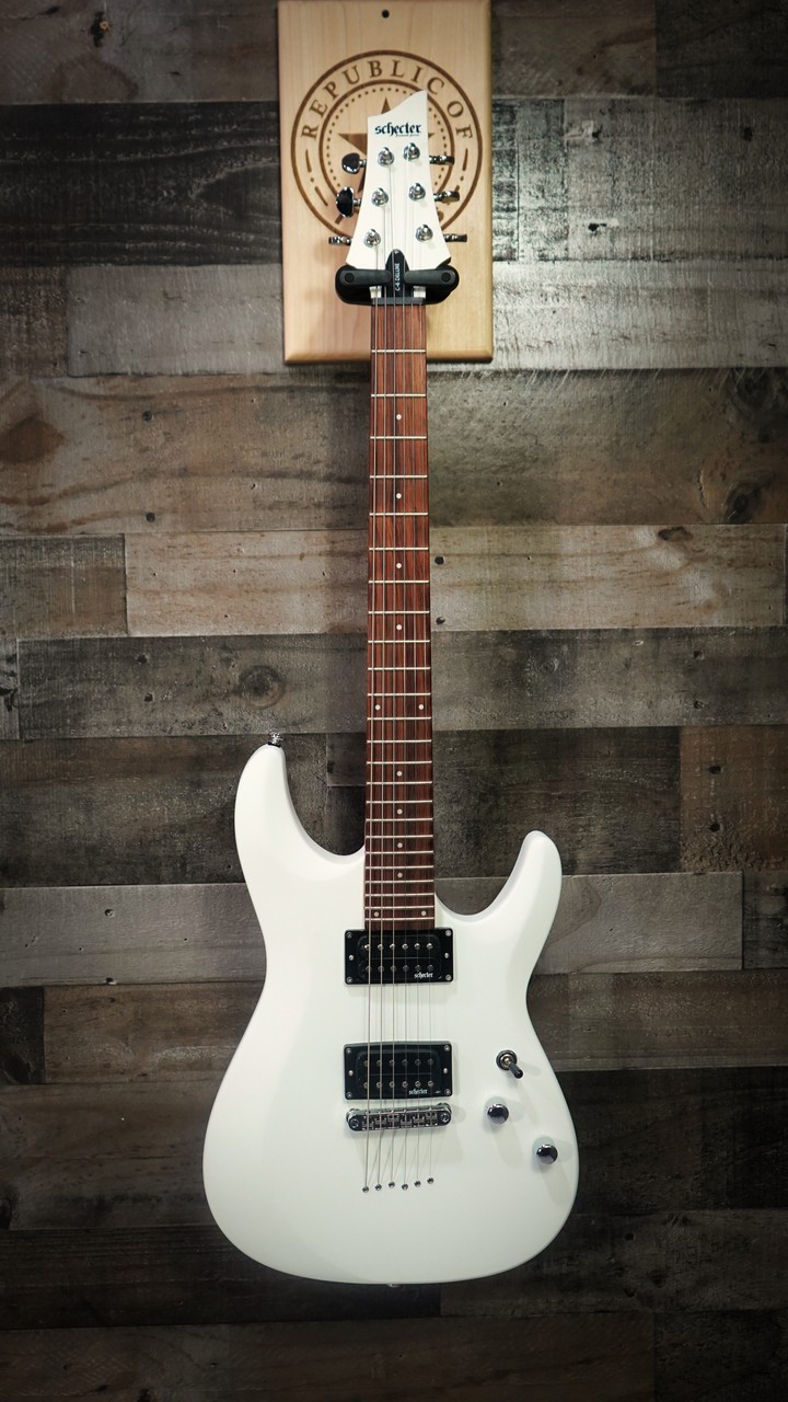 Schecter C-6 Deluxe Electric Guitar – Satin White (432)