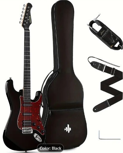 Donner Designer Series 39″ Solid Body Electric Guitar DST-200 Package