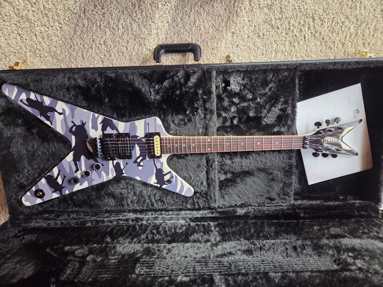 ~ USA ~ 1 of 2 ~ Dean Dime o Flage Dimebag Darrell Pantera Electric Guitar ML