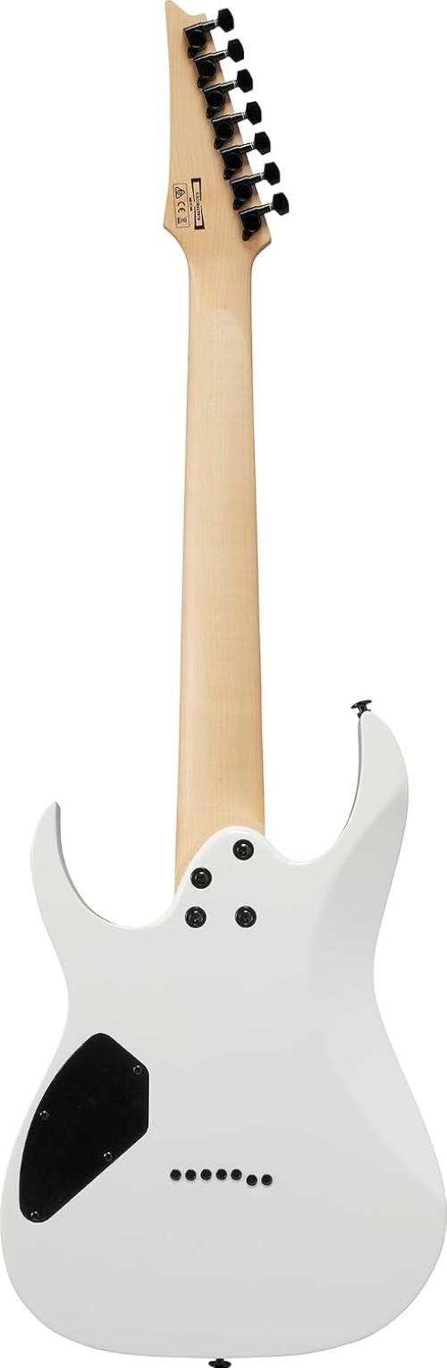 RG Gio 7-String Electric Guitar – White Bundle with Gig Bag, Tuner, Strap, In…