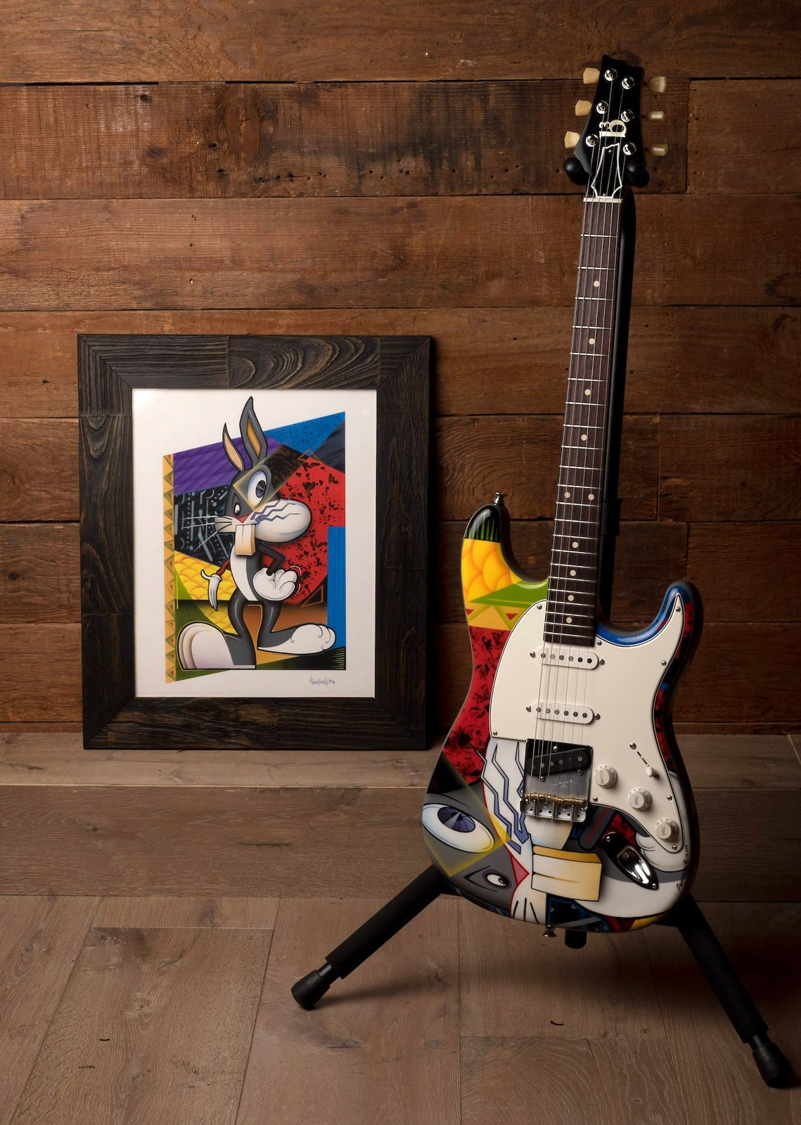 Pre Owned b3 Acid Bunny with Pamelina H. Painting with OHSC