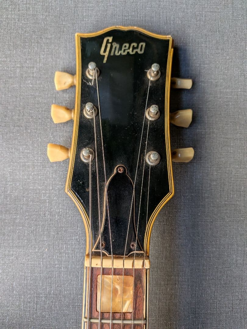 Greco Les Paul Type Gneco Logo Black 1970s Bolt On Vintage Preowned Japan