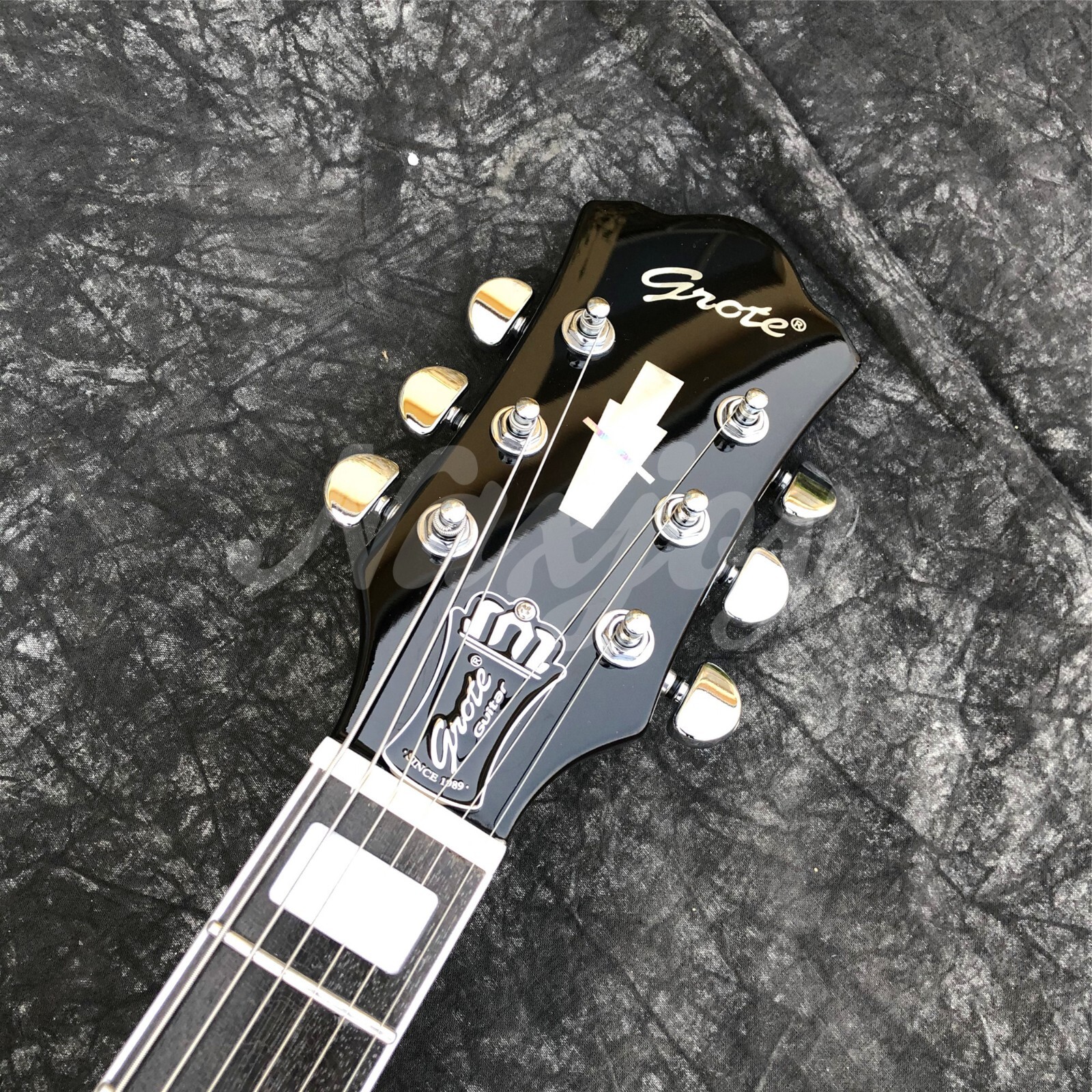Grote Brown Flame Maple Electric Guitar Semi Hollow F holes Archtop Jazz Guitar