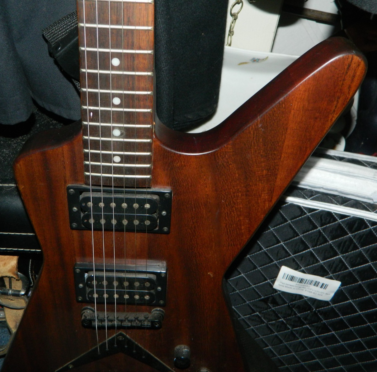 Vintage Dean MLX Mahogany Natural Finish Electric Guitar Excellent Condition