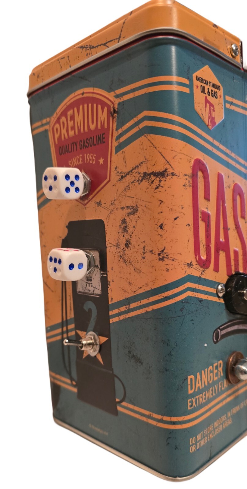 Gasoline Mancina 3tpv Special Single Coil + Piece Pick-up Cigar Box Matteacci’s