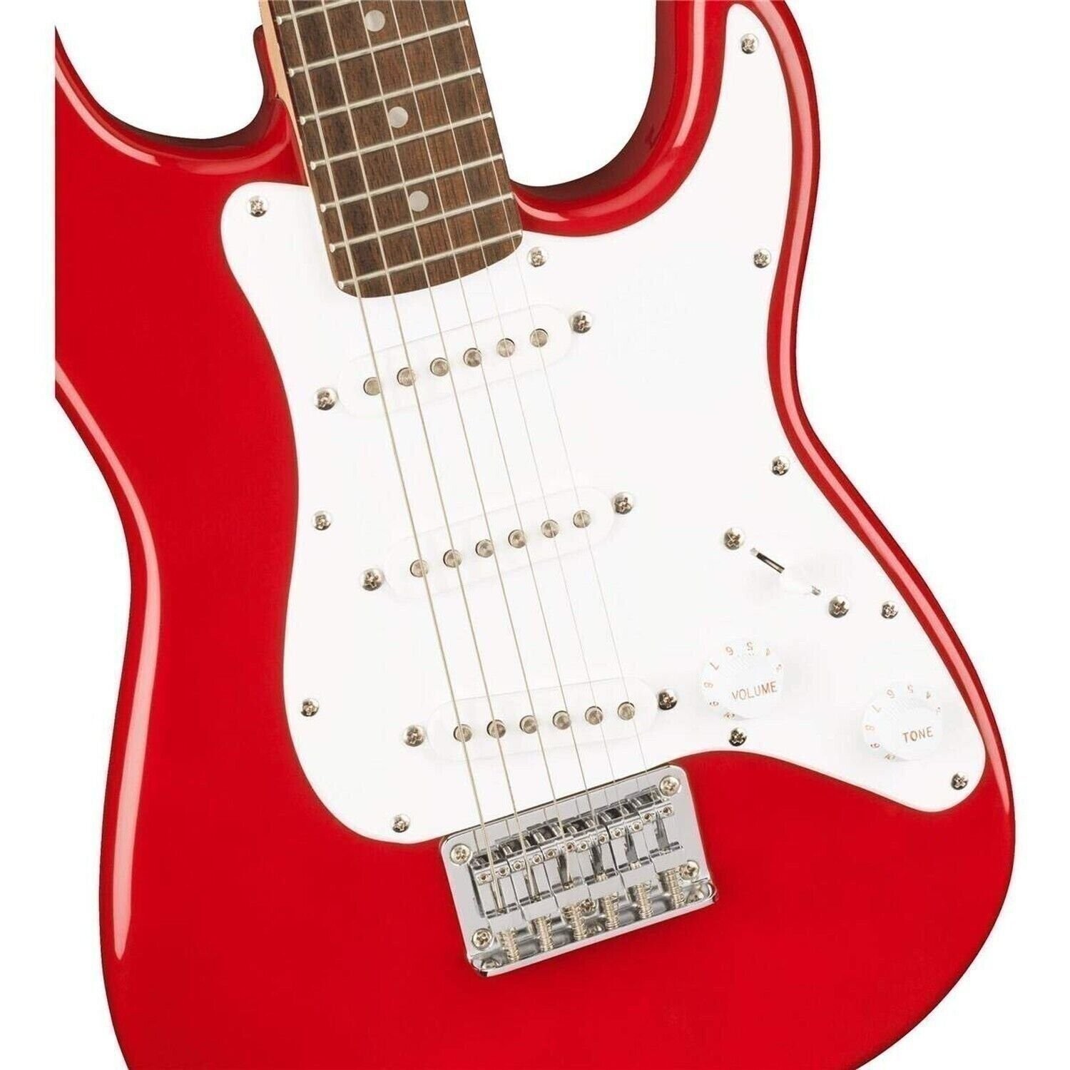Squier Mini Stratocaster Electric Guitar, Dakota Red, Laurel Fingerboard