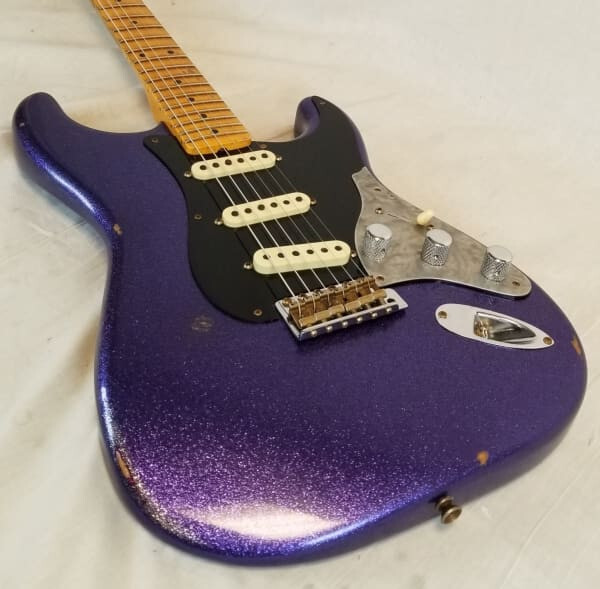 Fender Custom Shop Limited Edition Poblano II Strat Relic, Purple Sparkle, w/HSC