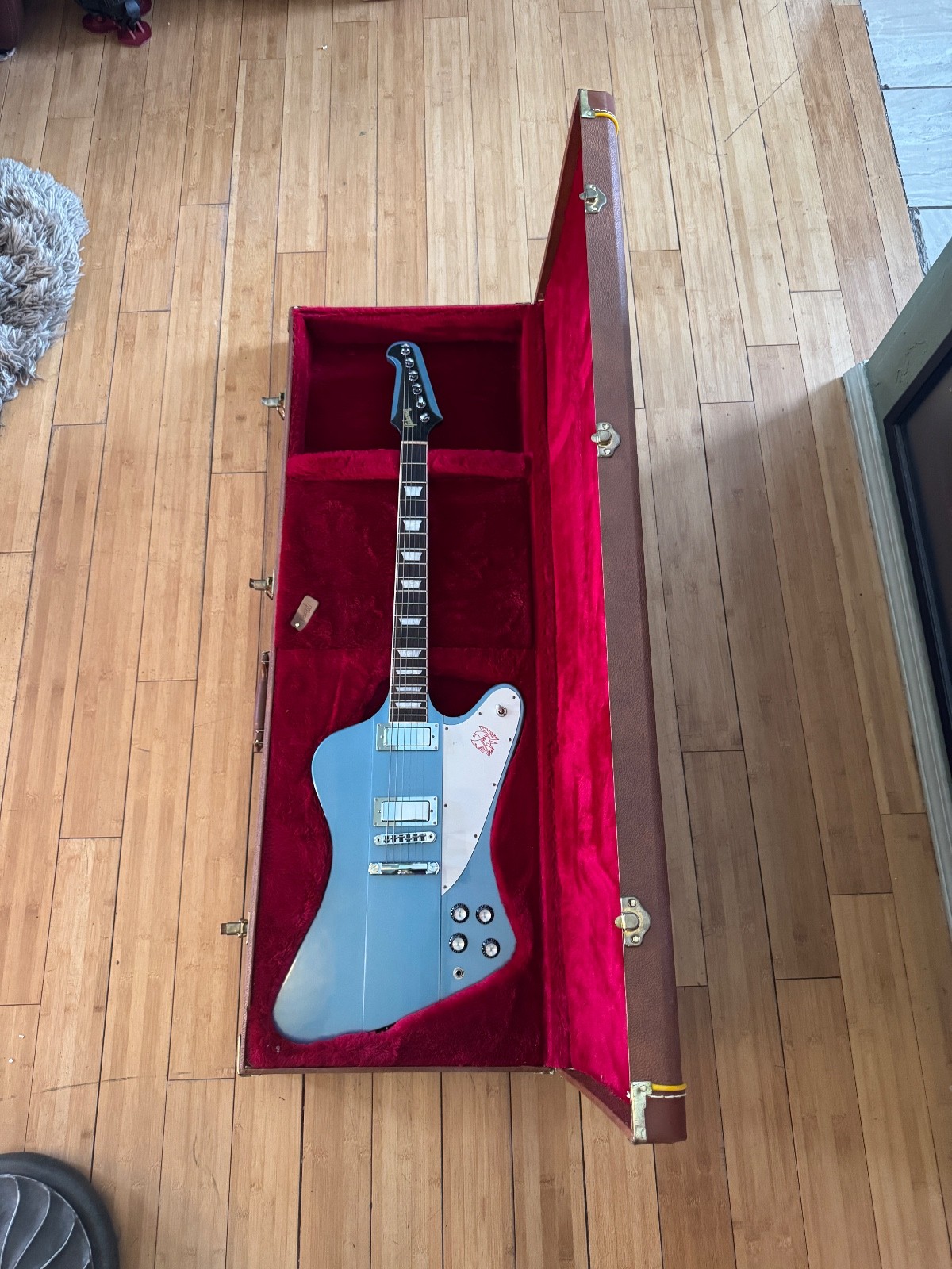 GIBSON 2017 Firebird Pelham Blue with case