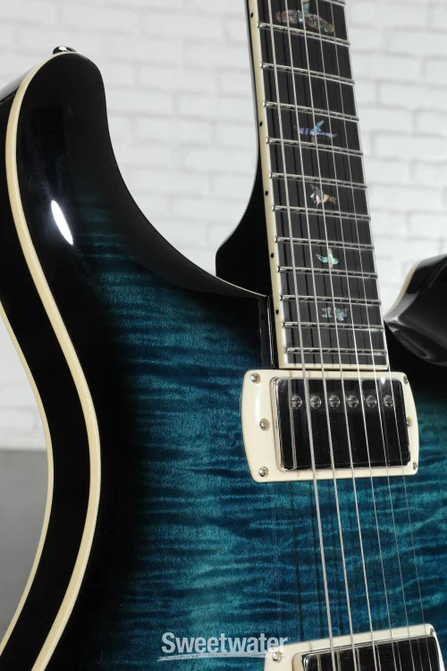 PRS SE Hollowbody II Piezo Electric Guitar – Peacock Blue