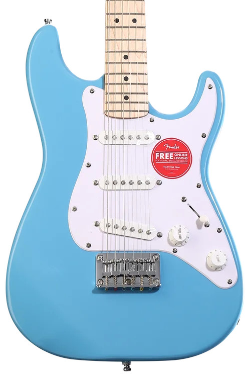 Squier Mini Stratocaster Electric Guitar – California Blue