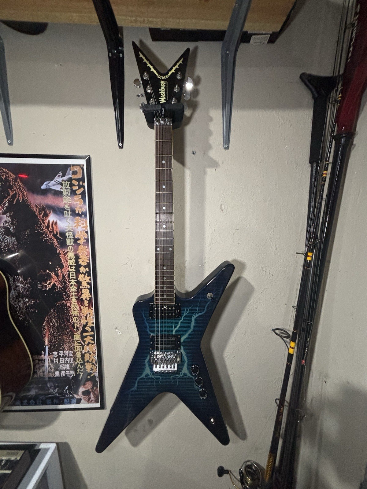 Washburn Dime 333 Dimebag Darrell Blue Dimebolt Signature Model HSC Pantera