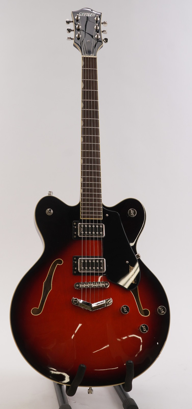 Gretsch G5622 Electromatic Center Block DC V-Stoptail Guitar, Claret Burst