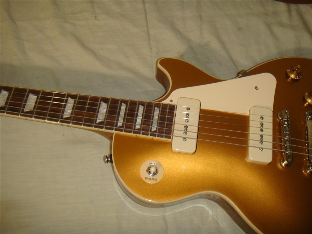 2024 GIBSON USA LES PAUL STANDARD 50’s P90 GOLD TOP ELECTRIC GUITAR W CASE