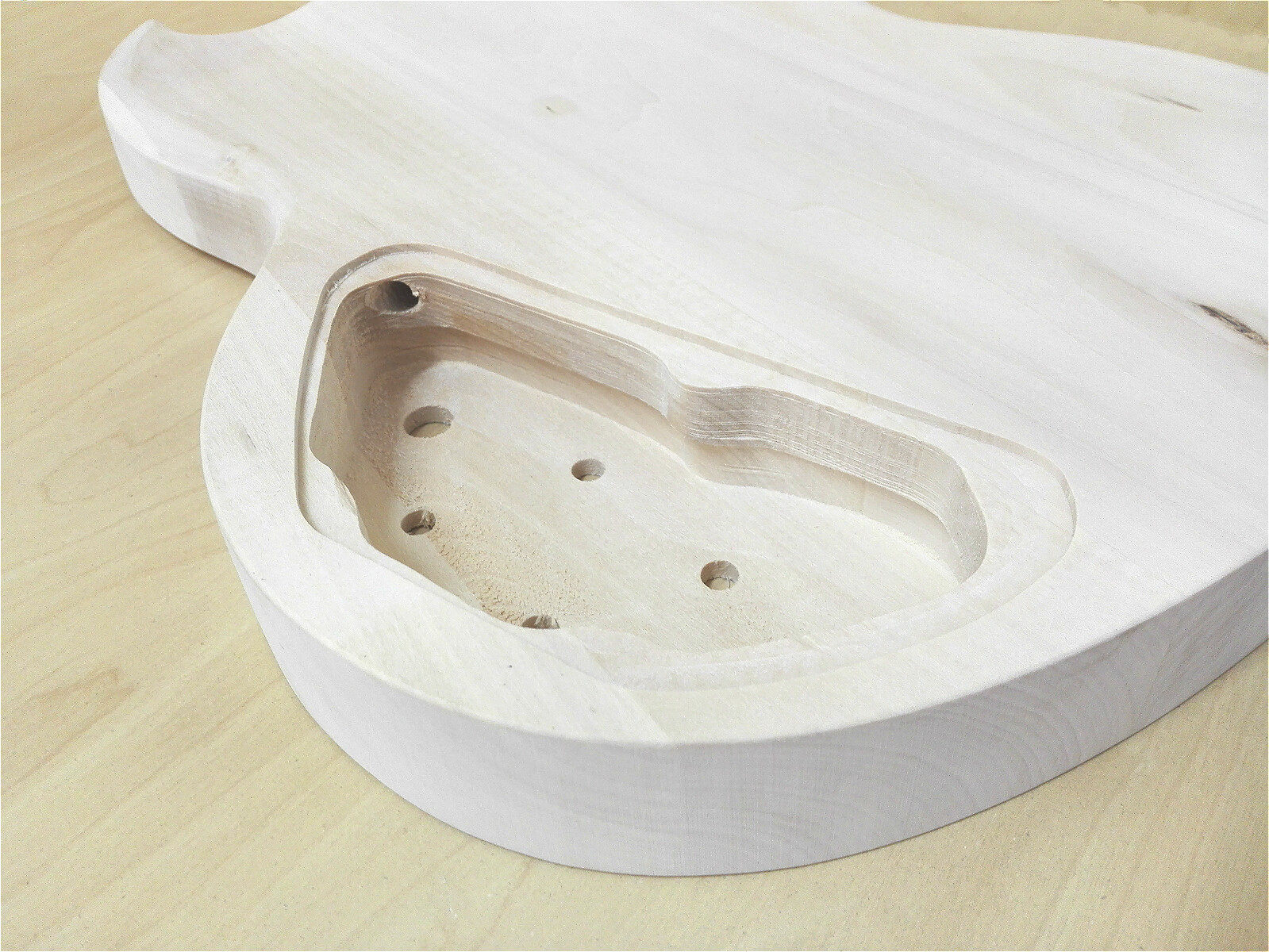 Haze Solid Basswood Electric Guitar Body, Pre-Drilled & Polished- HSSG 19300BO