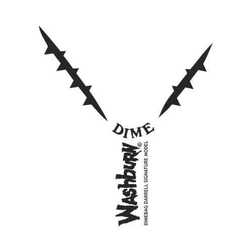 Washburn Dimebag Darrell *BLACK only* Signature Headstock Decal