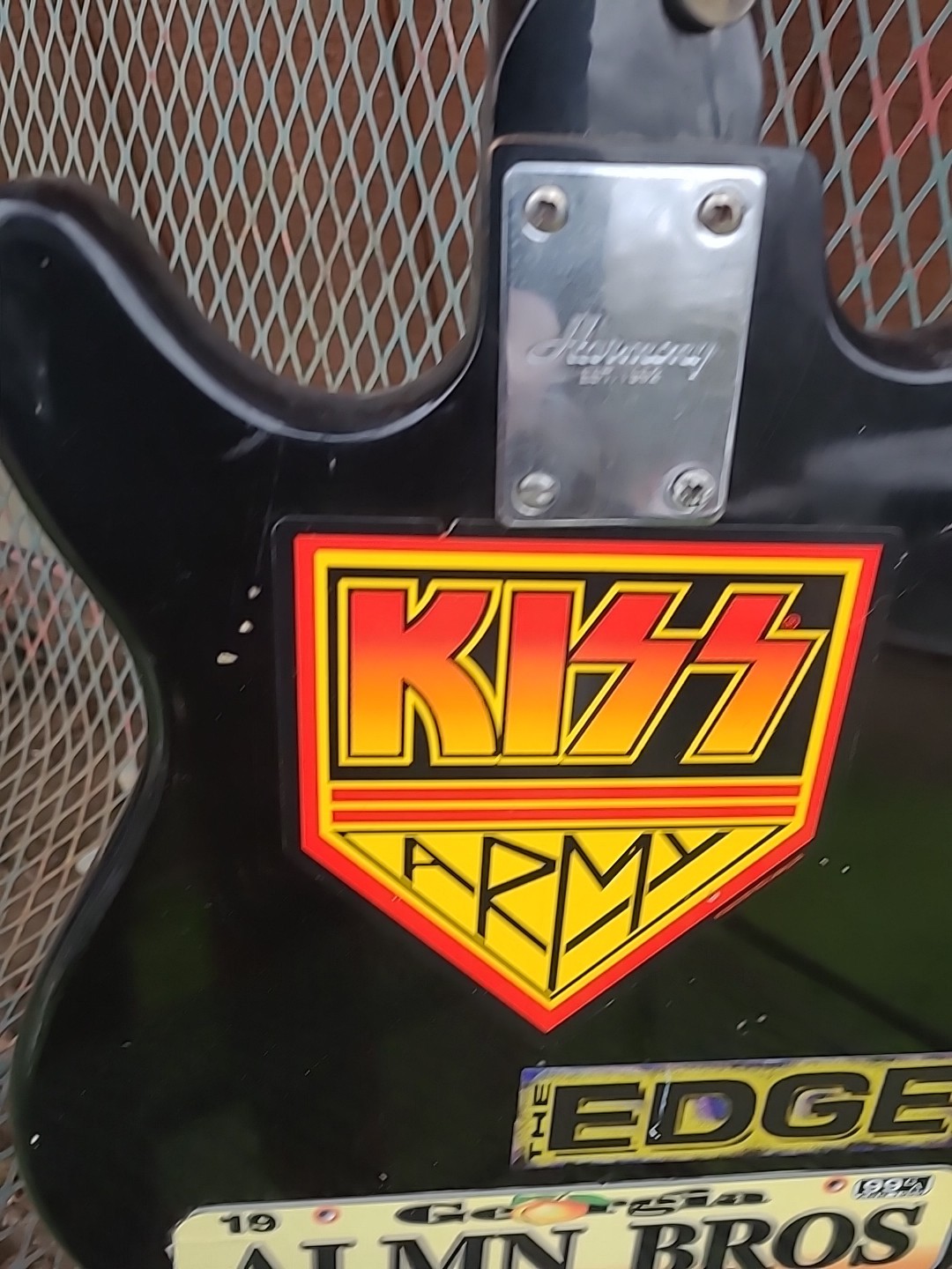 Vintage Harmony Electric Guitar Kiss Army Rock 80s Parts As Is