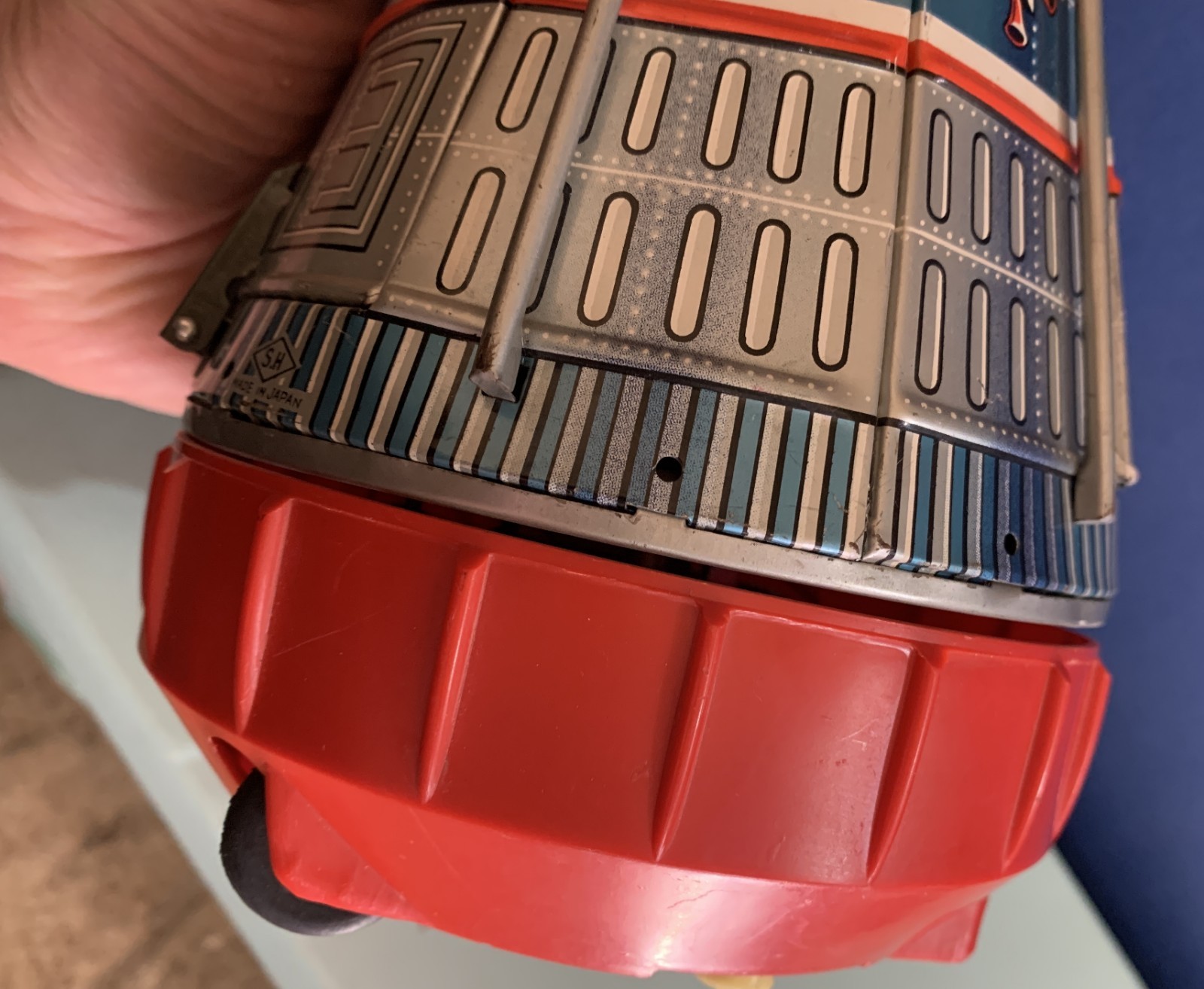 VINTAGE TIN TOY SUPER SPACE SHIP CAPSULE HORIKAWA SH JAPAN 1960s
