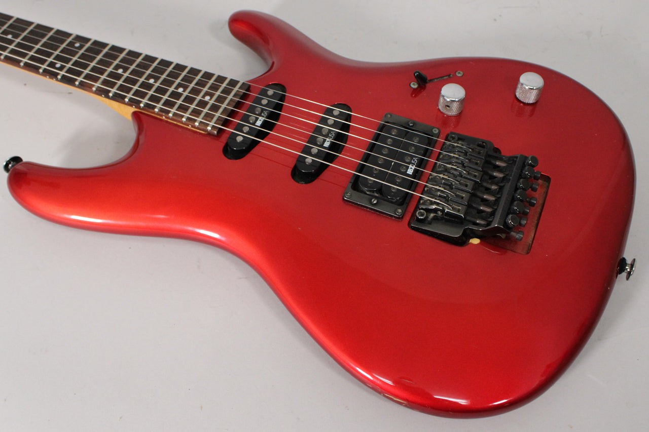 1987 Ibanez 540R Radius Series Floyd Rose HSS MIJ Jewel Red Finish