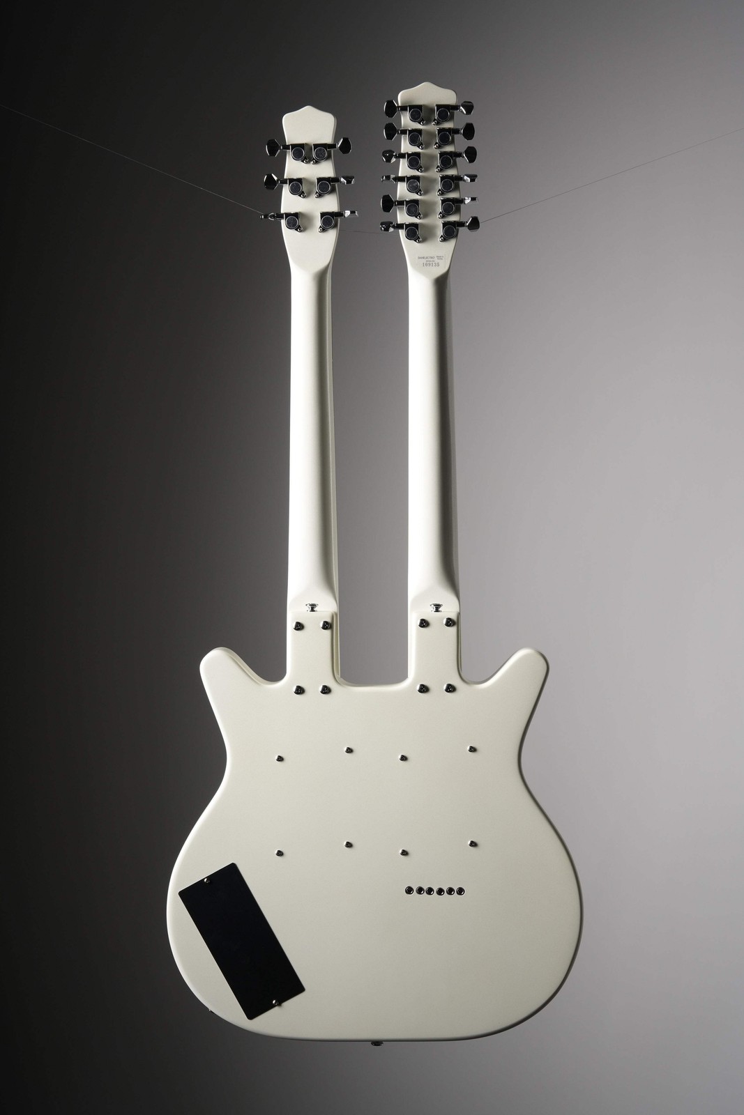 Danelectro Doubleneck 6/12 Electric Guitar – White Pearl