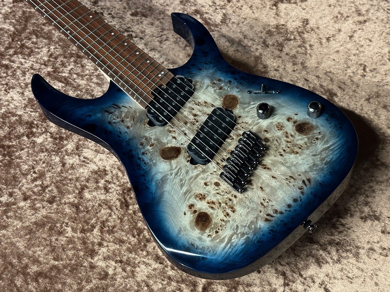 Ibanez RGMS7PB Cosmic Blue Starburst 7-String Multi-Scale Guitar Used