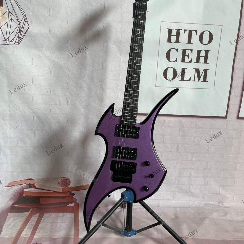 Rockingbird Solid Body Electric Guitar Stainless Rounded Fret Edge C Shape Neck