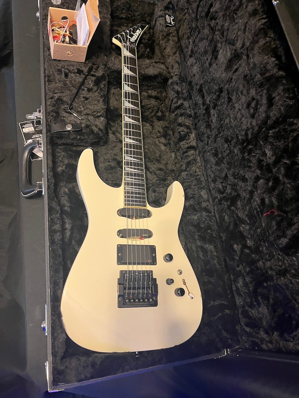 1985 Vintage Jackson USA Soloist Guitar in Pearl White EMG’s