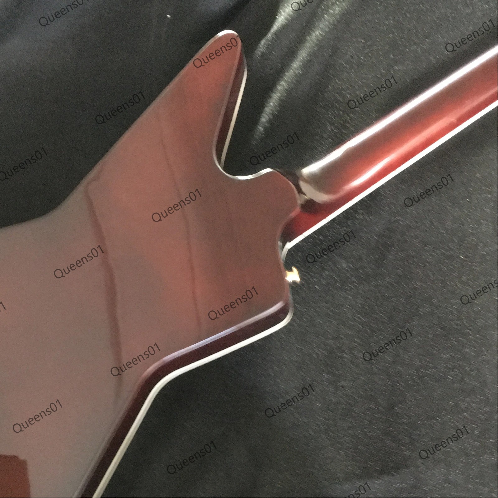 Electric Guitar HH Pickups Black Pickguard Gold Hardware Solid Sunburst US Ship