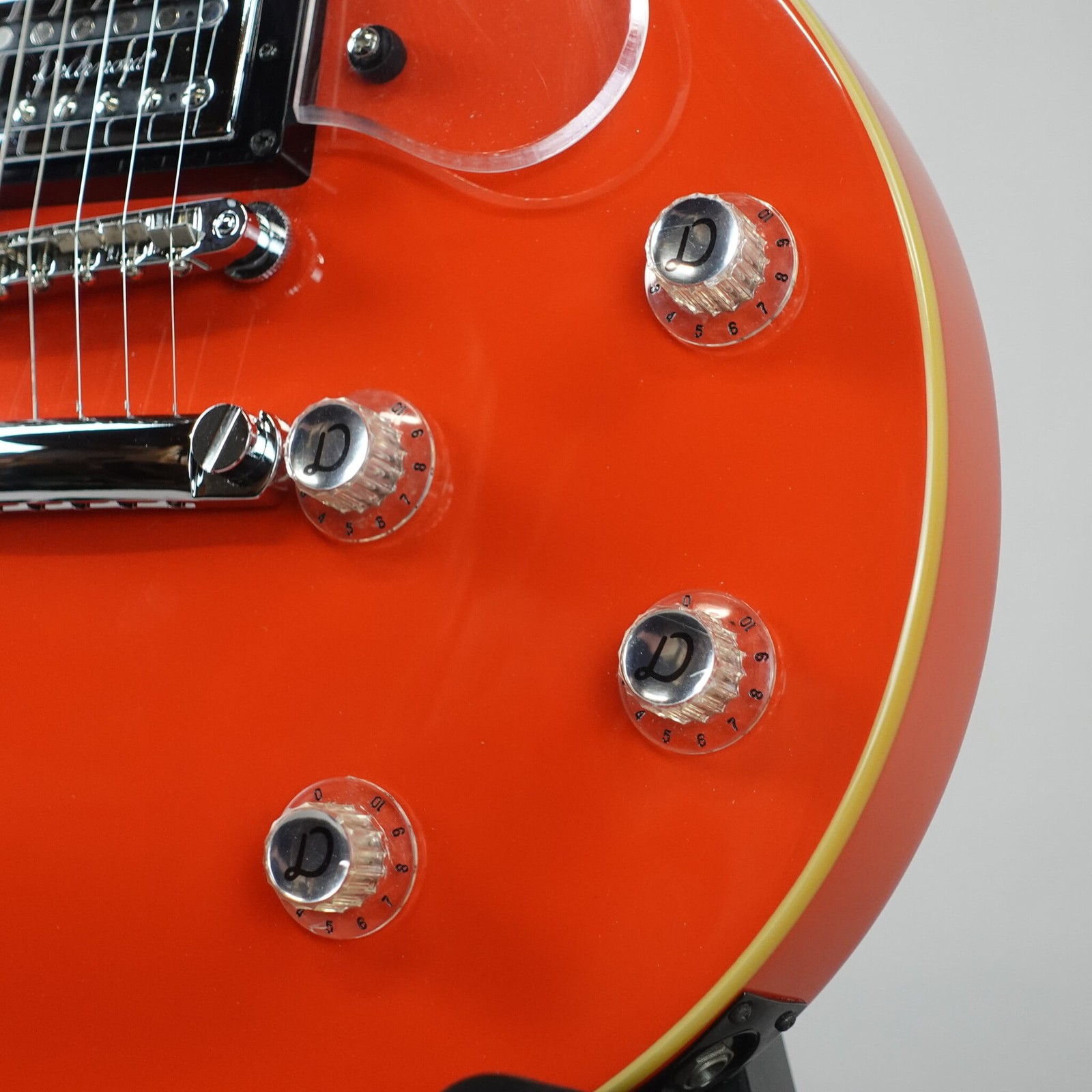 DeArmond M66 Solid Body Electric Guitar – Fiesta Red (Used)