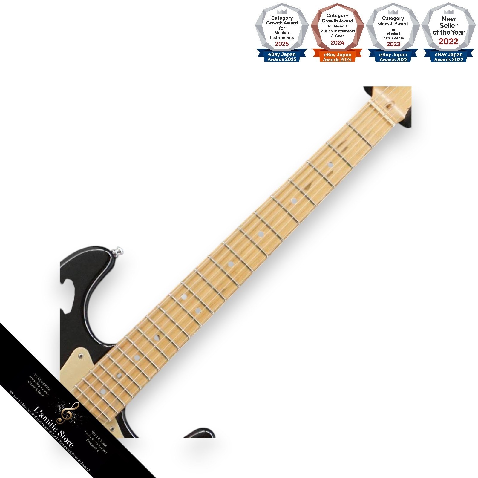 Fender Eric Clapton Blackie Stratocaster Electric Guitar Lace Sensor Anodized P